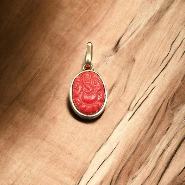 Original Red Ganesh Ji Locket