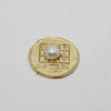 Shree Chandra Yantra With Moti Pearl Stone Gold Plated For Pooja,Original Chandrakanta Stone Vastu For Wallet,Moon White Yantra Stone Business Good Luck
