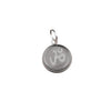 Engraved Om Sphatik Locket For Men And Women,Original Sfatik Silver Plated Coin Shape Pendant For Neck,Small Size White Om Sphatik Yantra Pendant Boys Girls(20g)