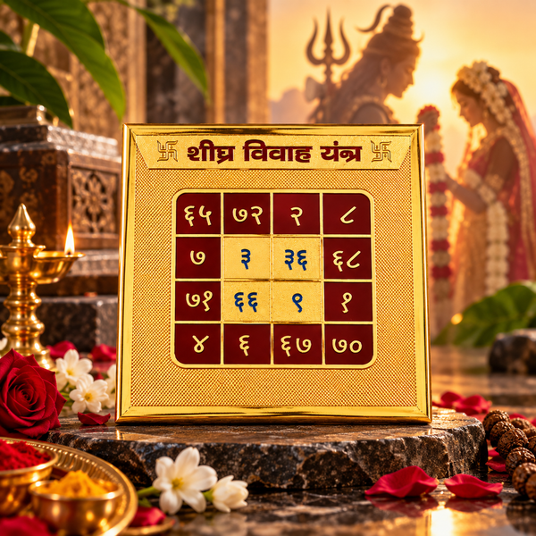 Gold Plated Shighra Vivah Yantra
