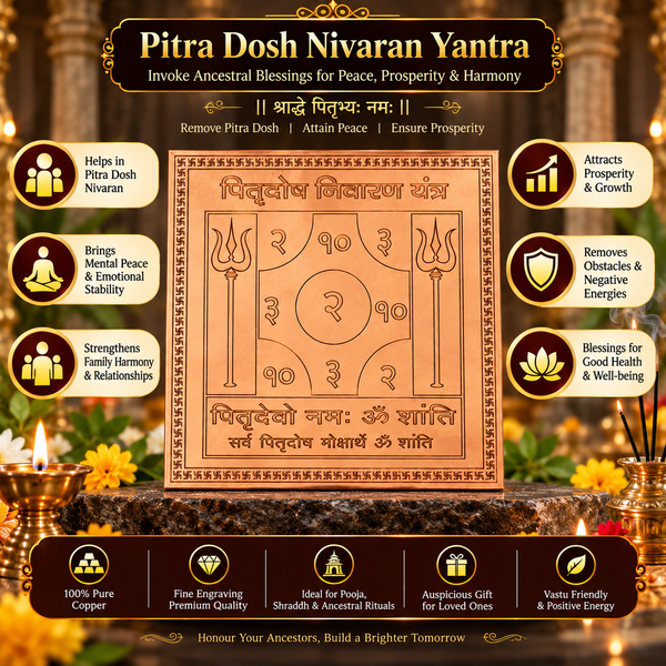Premium Quality Pitra Dosh Nivaran Copper Yantra