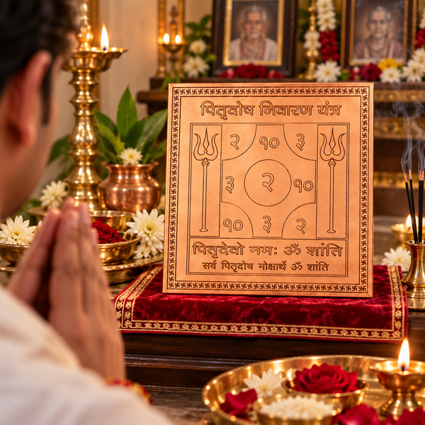 Premium Quality Pitra Dosh Nivaran Copper Yantra