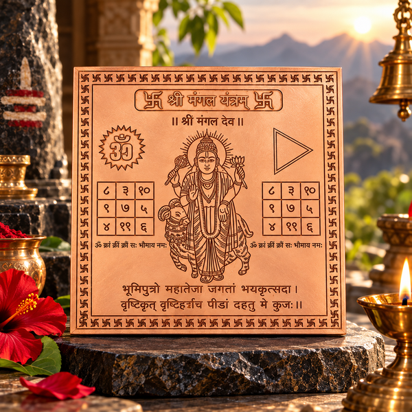 Premium Quality Shri Mangal Copper Yantra