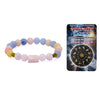 Taurus Rashi Bracelet with Blue & Pink Beads