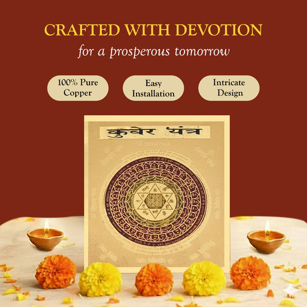 Multicolor Copper Kuber Yantra( 3X3)