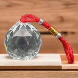 Crystal Ball for Vastu Hanging, Feng Shui Clear Crystal Balls for Good Luck and Prosperity, Sun Catcher Crystal Prism Ball Decor Gift for Positive Energy (40mm)