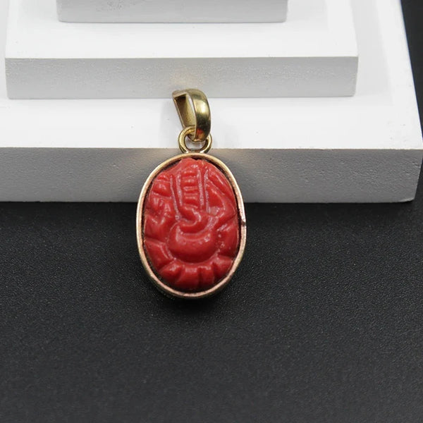 Original Red Ganesh Ji Locket