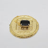 Effective Rahu Yantra Plate For Home Business Good Luck,Original Rahu Yantra Golden Plated Black Color Stone Set For Pooja vastu Circular Shape Yantram