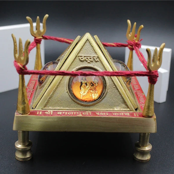 Original Baglamukhi Raksha Kavach Sutra Yantra (6inch)