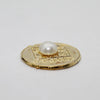 Shree Chandra Yantra With Moti Pearl Stone Gold Plated For Pooja,Original Chandrakanta Stone Vastu For Wallet,Moon White Yantra Stone Business Good Luck