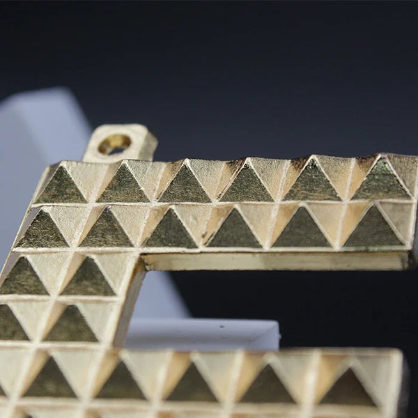 Copper Swastik Pyramid Vastu Yantra for Door Entrance, Golden Swastik Pyramid for Home Office Shop Factory, Mandir, Religious Holy Swastik for Positivity, Prosperity and Success
