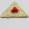 Small Size Triangular Mangal Yantra Stone For Home,Original Copper Plated Yantram For Wallet,Natural Moonga Italian Red Coral Stone,Mangal Magalik Dosh Nivaran