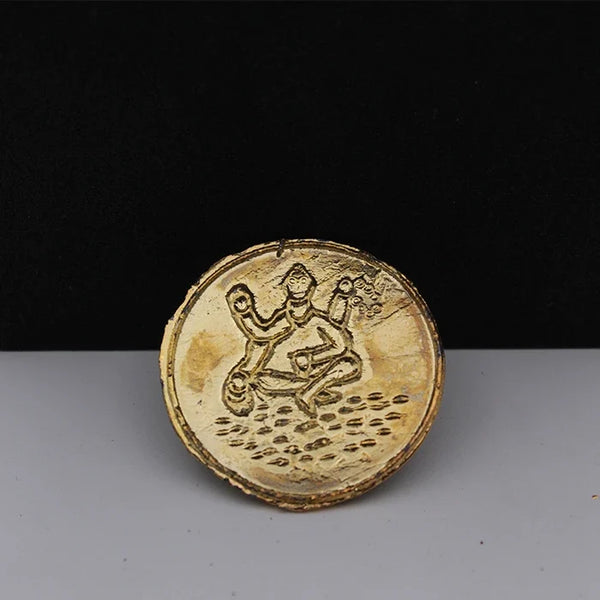 Energized Shukra Yantra Stone for Pooja,Original Shree Shukra Yantra Circular Plate with Small Size Stone,Pure Copper Shukra Yantram Numerology for Good Luck
