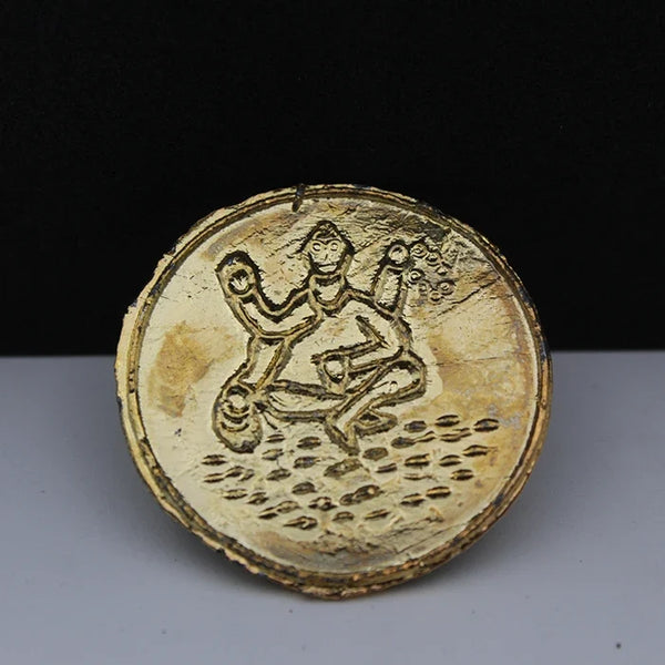 Energized Shukra Yantra Stone for Pooja,Original Shree Shukra Yantra Circular Plate with Small Size Stone,Pure Copper Shukra Yantram Numerology for Good Luck
