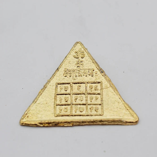 Effective Ketu Yantra Plate For Home,Original Ketu Mani Stone,Cat Eye Ketu Yantra With Lehsunia Stone Gold Plated For Pooja,Square Shape Ketu Yantra Blessed Energized With Box