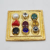 Effective Multicolor Navratna Yantra Stone Plate For Pooja