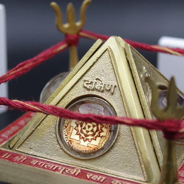 Original Baglamukhi Raksha Kavach Sutra Yantra (6inch)