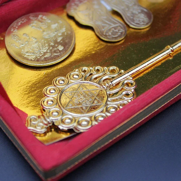 Premium Dhan Lakshmi Kuber Yantra Box (12 Items)