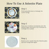 Selenite Charging Plate with Zodiac Signs
