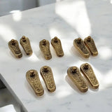 Pack of 5 Maa Laxmi Ji Metal Charan Paduka (लक्ष्मी चरण पादुका )
