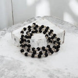 Certified Karungali Malai Silver Cap (Shaligram Mala)