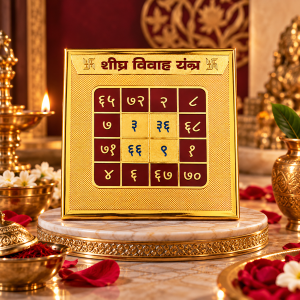 Gold Plated Shighra Vivah Yantra
