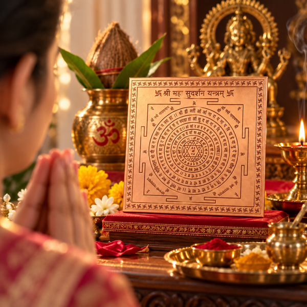 Maha Sudarshan Copper Yantra