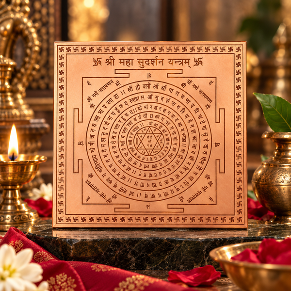 Maha Sudarshan Copper Yantra