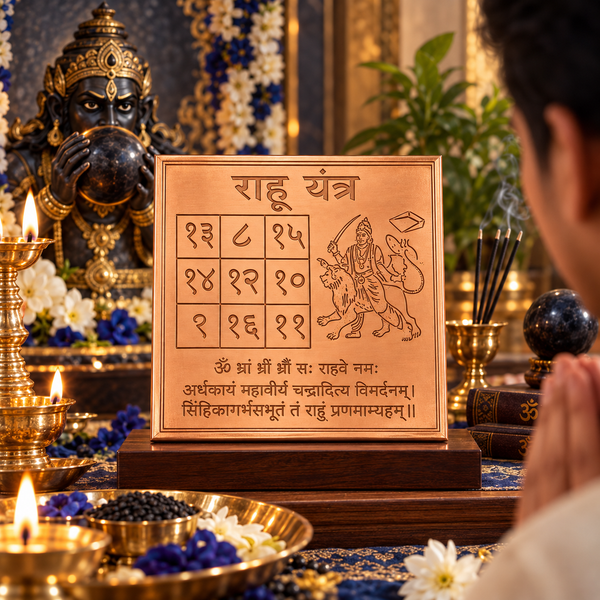 Premium Quality Rahu Copper Yantra