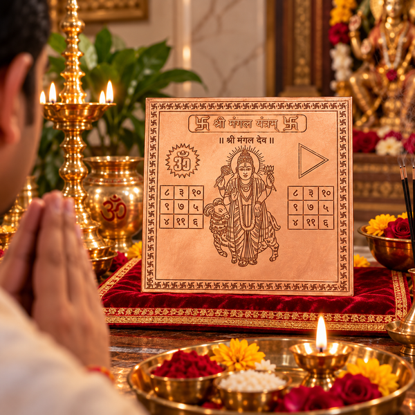 Premium Quality Shri Mangal Copper Yantra