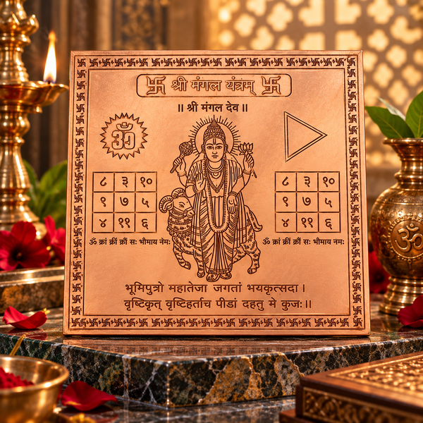 Premium Quality Shri Mangal Copper Yantra