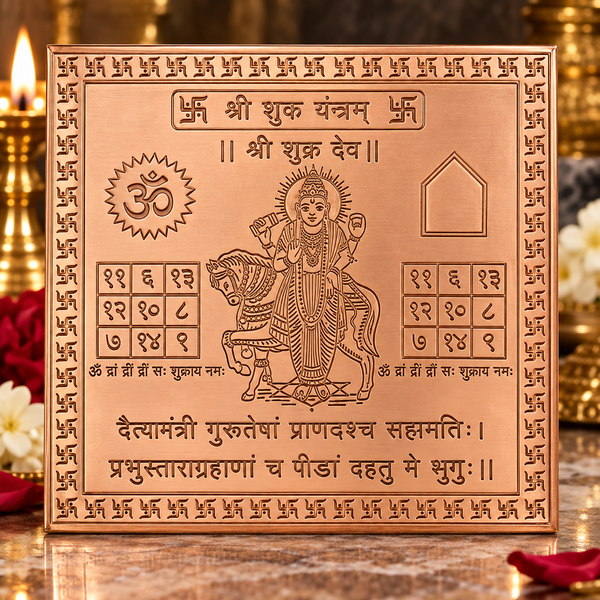 Premium Quality Shri Shukra Copper Yantra