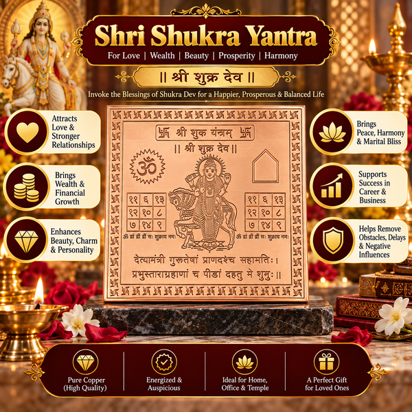 Premium Quality Shri Shukra Copper Yantra