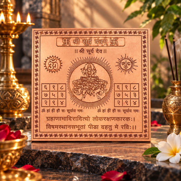 Premium Quality Shri Surya Yantra - Copper Engraved Yantra | श्री सूर्य यंत्र