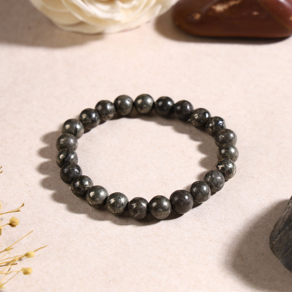 Pyrite Bracelet for Men and Women - Seven Chakra Healing Bracelet